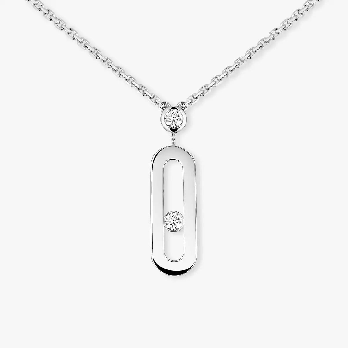 [Plus&Max] Move Uno Gold Diamond Long Necklace