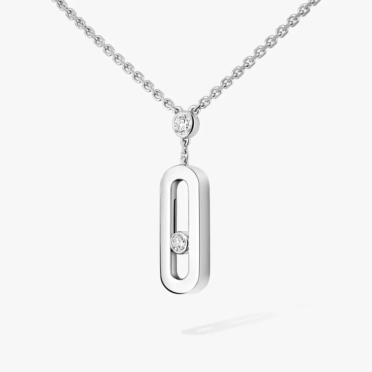 [Plus&Max] Move Uno Gold Diamond Long Necklace