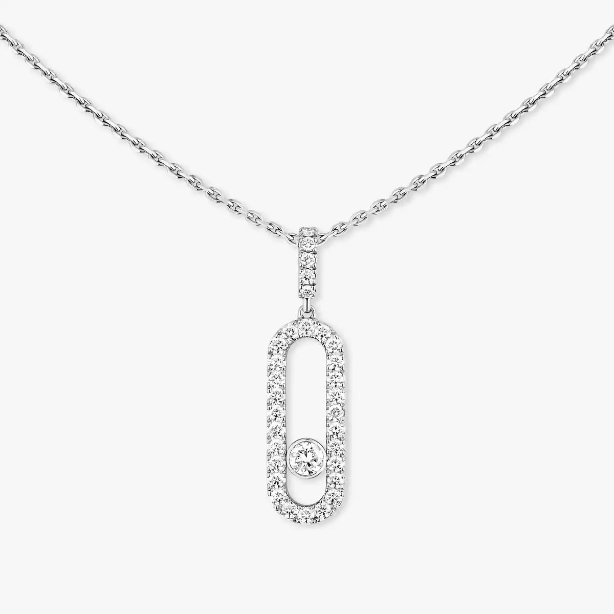 [Plus&Max]Move Uno Diamond Necklace in Rose Gold