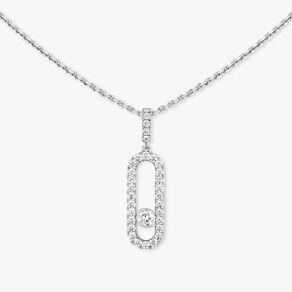 [Plus&Max]Move Uno Diamond Necklace in Rose Gold