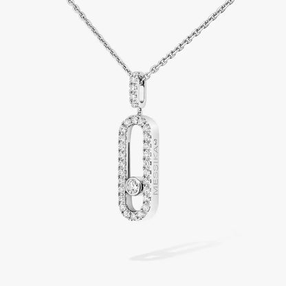 [Plus&Max]Move Uno Diamond Necklace in Rose Gold