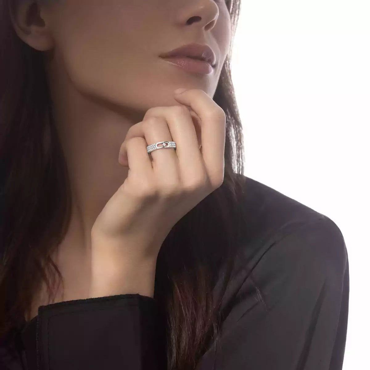 [Plus&Max]Move Joaillerie Pave Diamond Wedding Ring