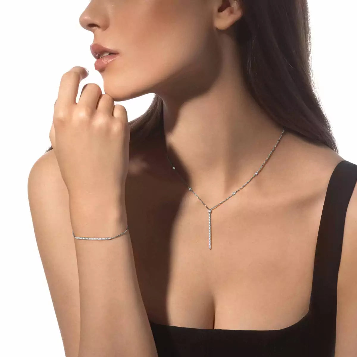 [Plus&Max]Diamond Thin Bangle 0.15ct My Twin Toi & Moi