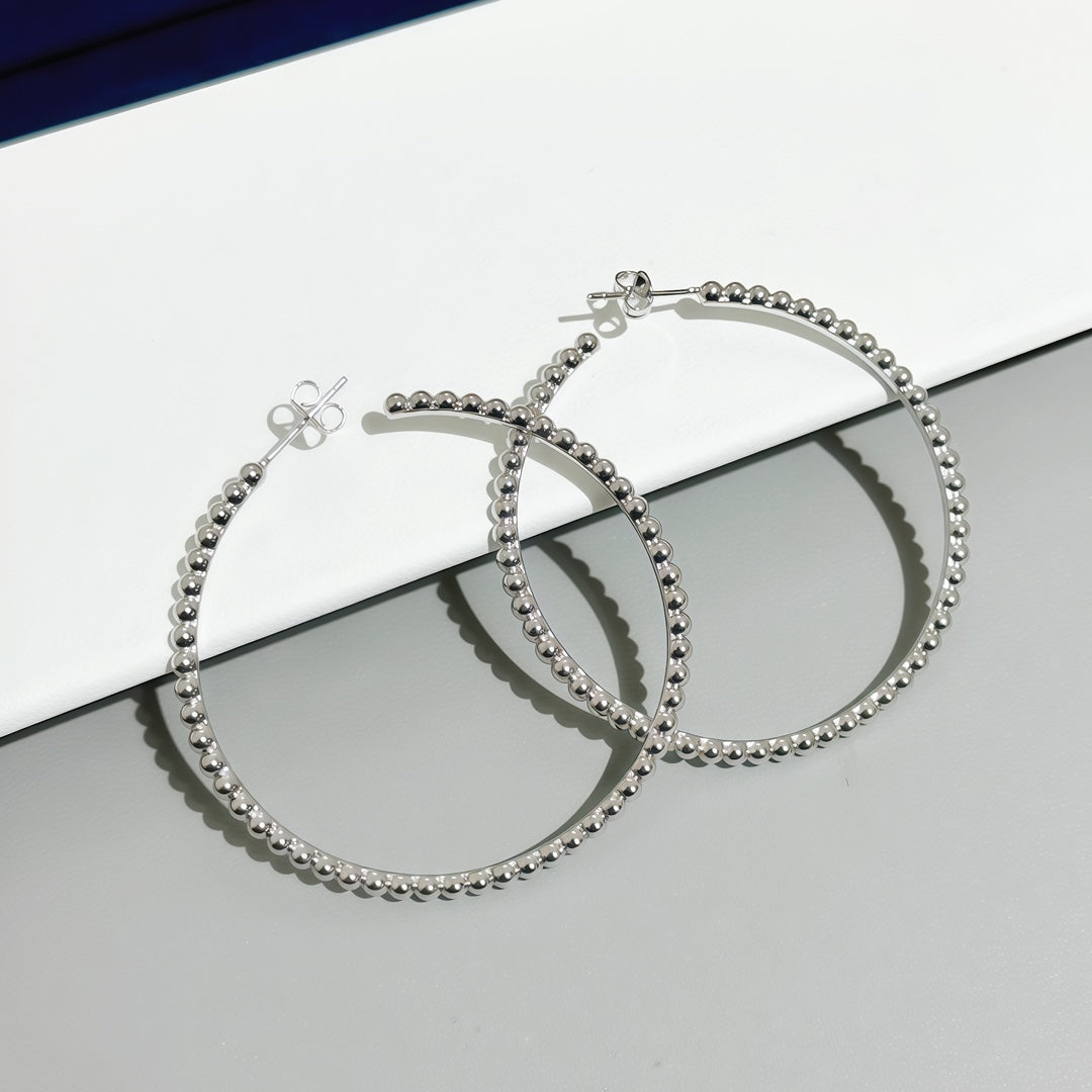 [Plus&Max] SMOOTH BEAD STUD EARRINGS