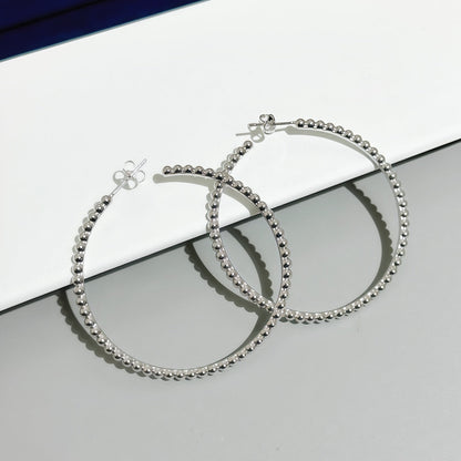 [Plus&Max] SMOOTH BEAD STUD EARRINGS