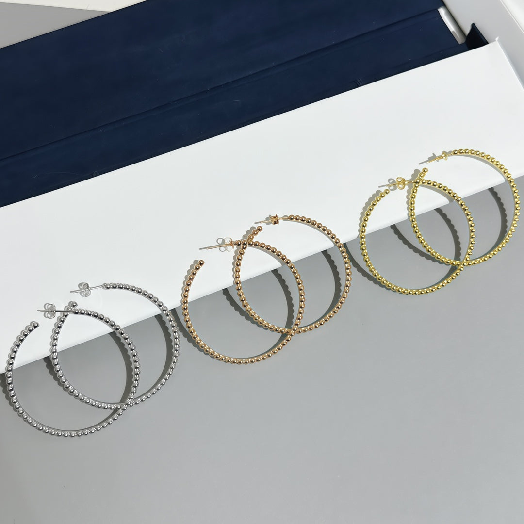 [Plus&Max] SMOOTH BEAD STUD EARRINGS