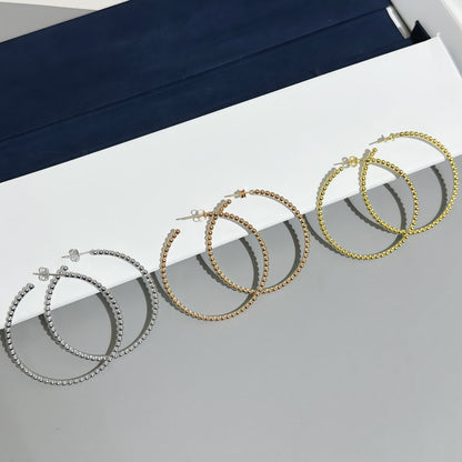 [Plus&Max] SMOOTH BEAD STUD EARRINGS