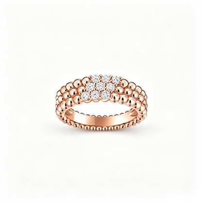 [Plus&Max] THREE-ROW DIAMOND RING