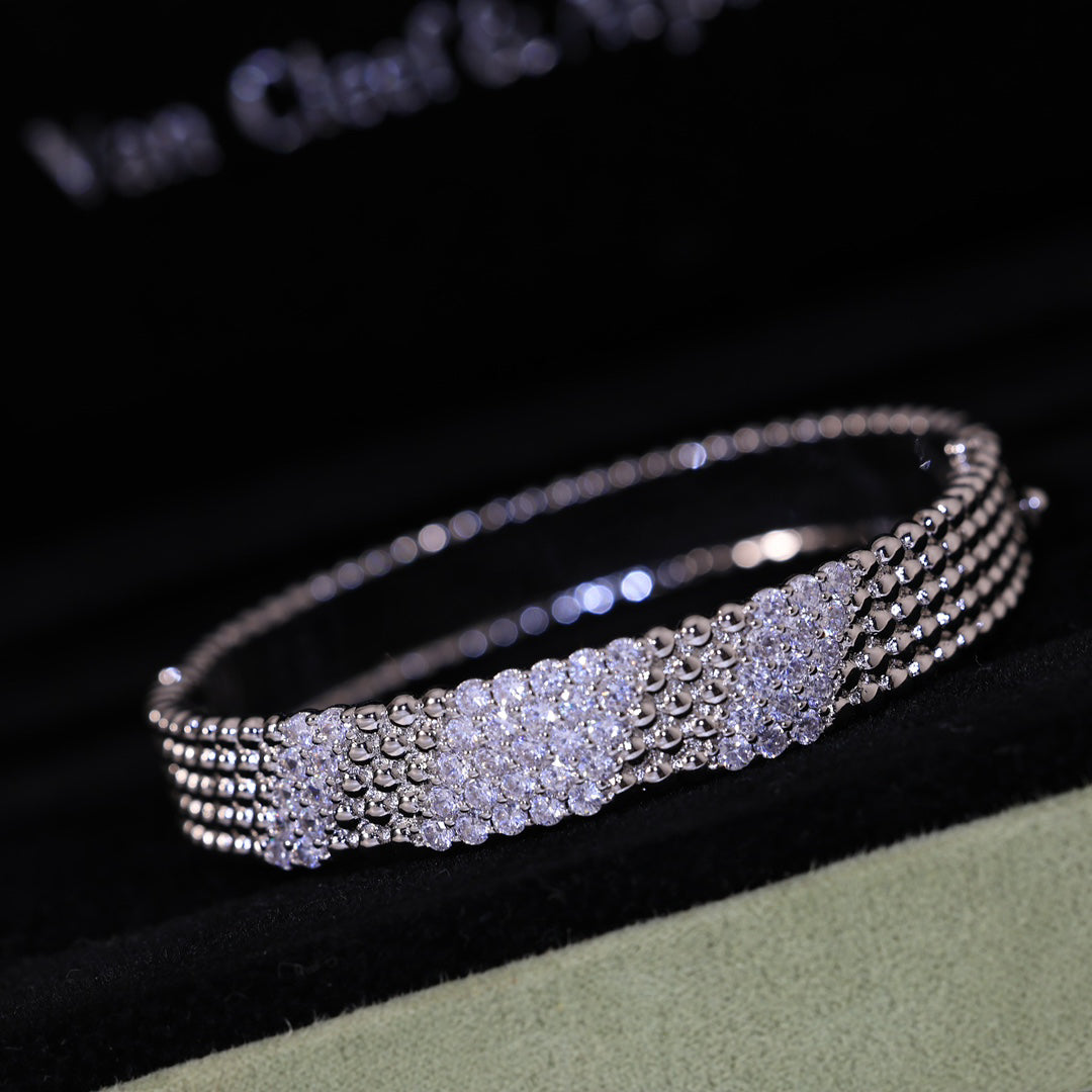[Plus&Max]  FIVE-ROW DIAMOND BRACELET