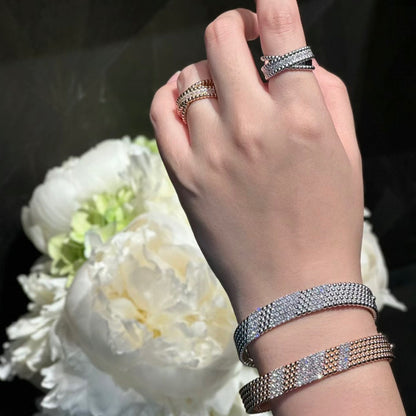 [Plus&Max]  FIVE-ROW DIAMOND BRACELET