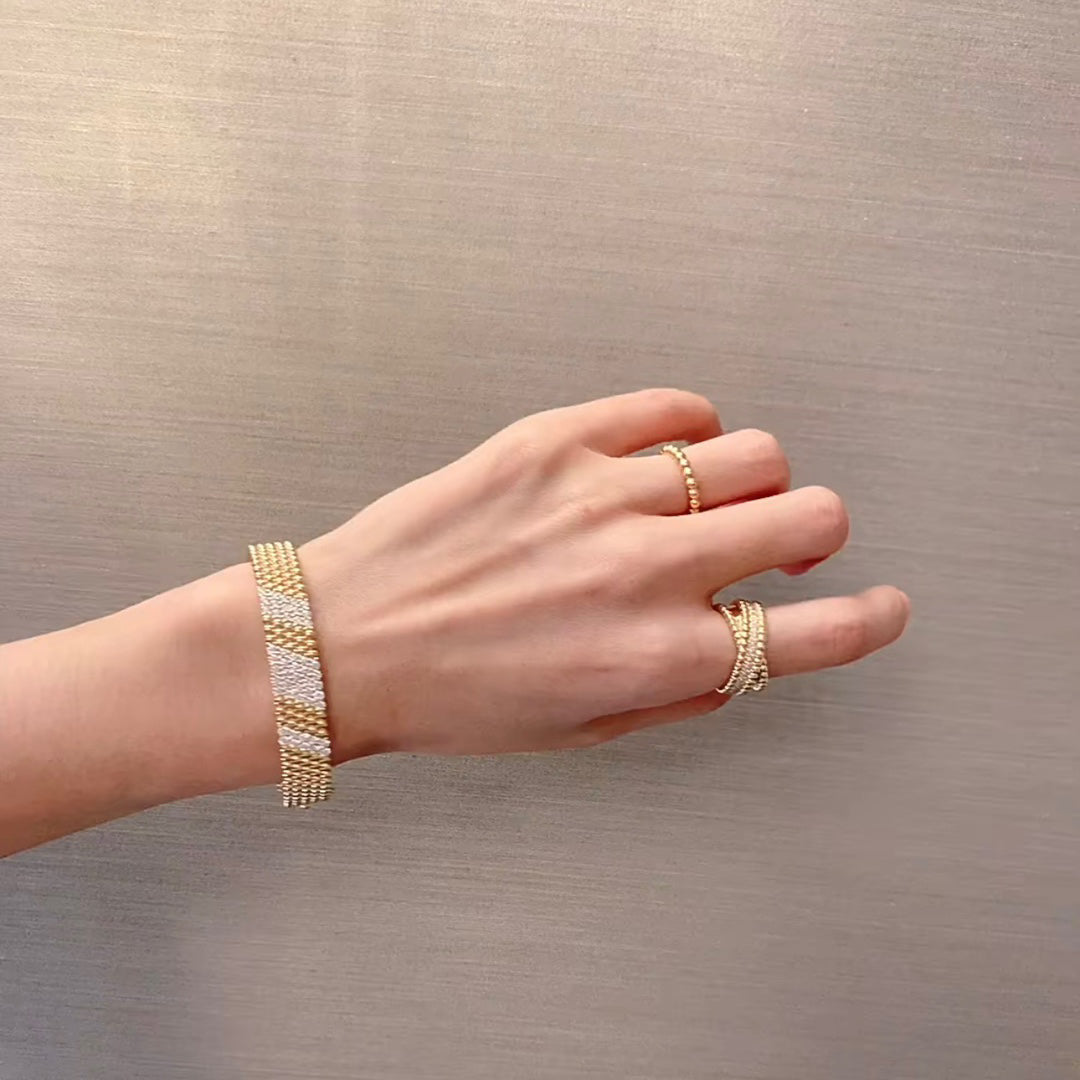 [Plus&Max]  FIVE-ROW DIAMOND BRACELET