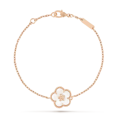 [Plus&Max]LUCKY WHITE MOP PLUM BLOSSOM  BRACELET