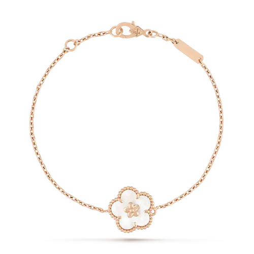 [Plus&Max]LUCKY WHITE MOP PLUM BLOSSOM  BRACELET