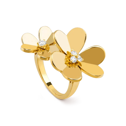 [Plus&Max]CLOVER COMOS GOLD DIAMOND RING
