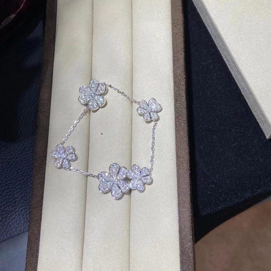 [Plus&Max]FRIVOLE SILVER 5 FLOWERS BRACELET