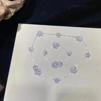 [Plus&Max]FRIVOLE SILVER 5 FLOWERS BRACELET