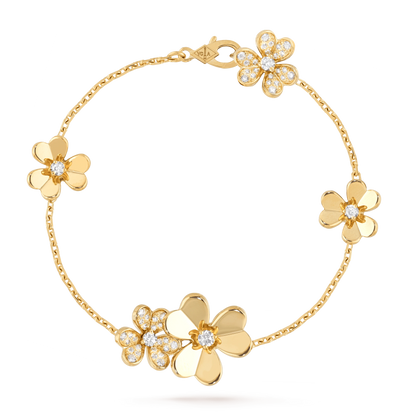 [Plus&Max]FRIVOLE GOLD 5 FLOWERS BRACELET