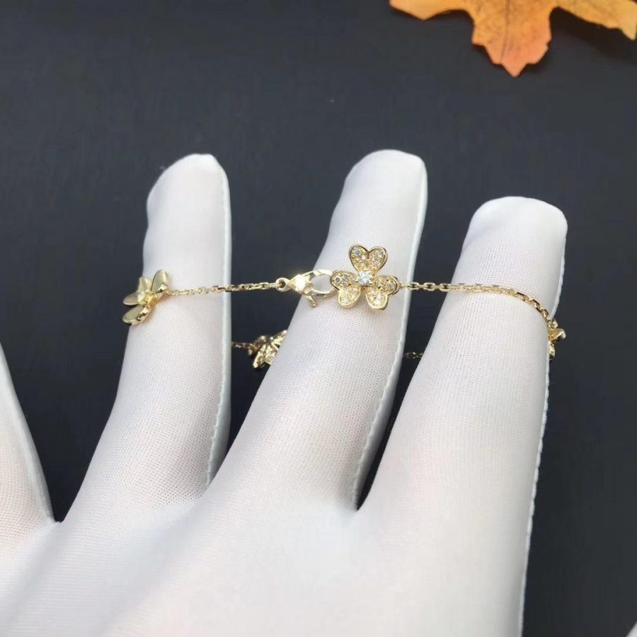 [Plus&Max]FRIVOLE GOLD 5 FLOWERS BRACELET