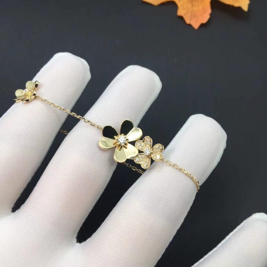 [Plus&Max]FRIVOLE GOLD 5 FLOWERS BRACELET