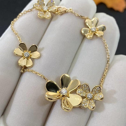 [Plus&Max]FRIVOLE GOLD 5 FLOWERS BRACELET