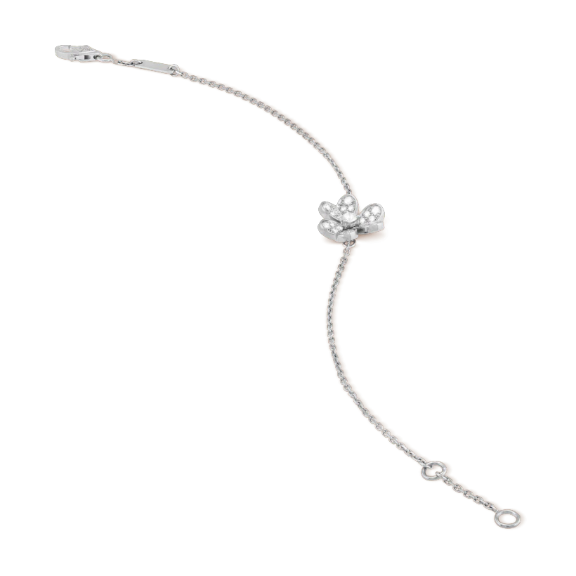 [Plus&Max]FRIVOLE SILVER FLOWER DIAMOND BRACELET