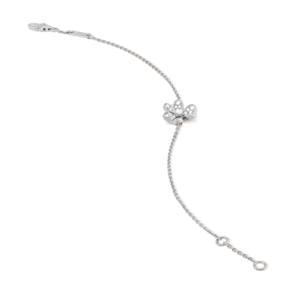[Plus&Max]FRIVOLE SILVER FLOWER DIAMOND BRACELET