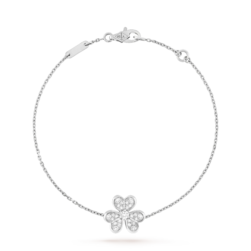 [Plus&Max]FRIVOLE SILVER FLOWER DIAMOND BRACELET