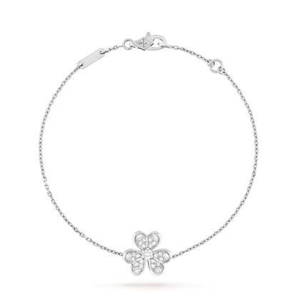 [Plus&Max]FRIVOLE SILVER FLOWER DIAMOND BRACELET
