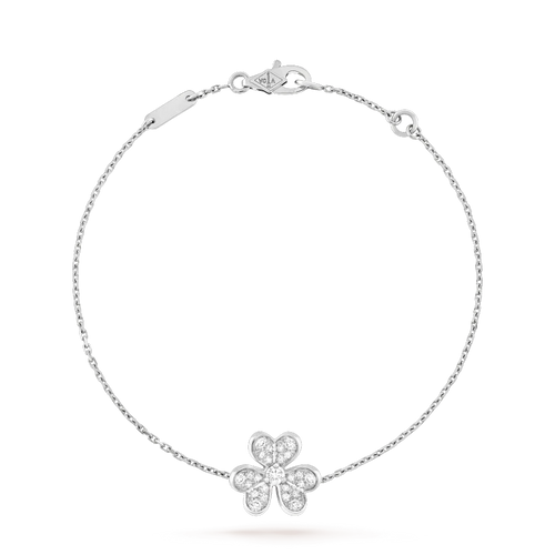 [Plus&Max]FRIVOLE SILVER FLOWER DIAMOND BRACELET
