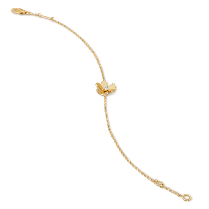 [Plus&Max]FRIVOLE GOLD FLOWER PINK MALACHITE BRACELET