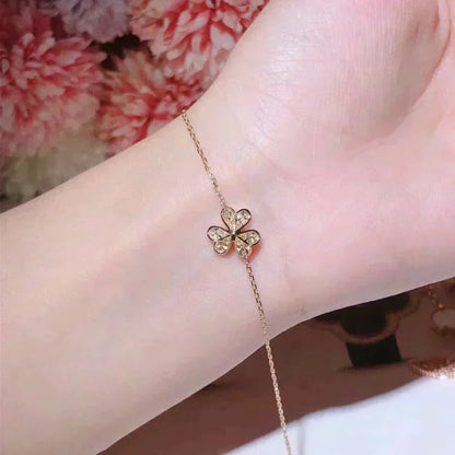 [Plus&Max]FRIVOLE GOLD FLOWER DIAMOND BRACELET