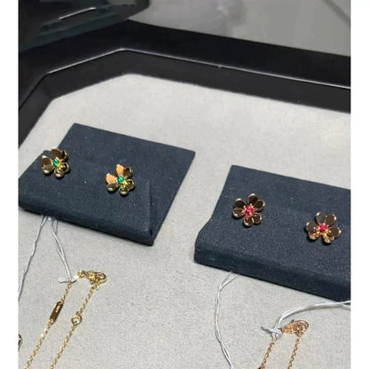 [Plus&Max]FRIVOLE  FLOWER PINK EARRINGS