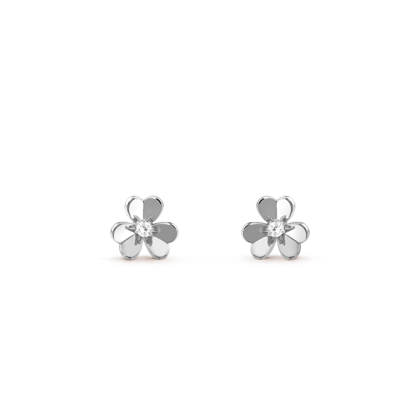[Plus&Max]FRIVOLE MINI SILVER FLOWER EARRINGS