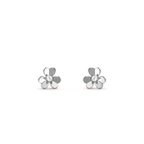 [Plus&Max]FRIVOLE MINI SILVER FLOWER EARRINGS