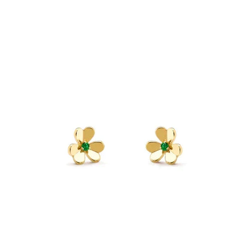 [Plus&Max]FRIVOLE  FLOWER MALACHITE EARRINGS