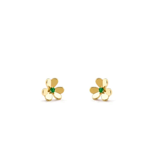 [Plus&Max]FRIVOLE  FLOWER MALACHITE EARRINGS
