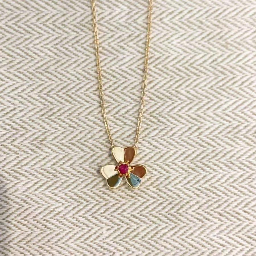 [Plus&Max]FRIVOLE GOLD FLOWER NECKLACE