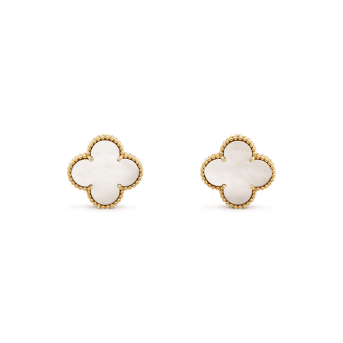 [Plus&Max]CLOVER MINI GOLD EARRINGS