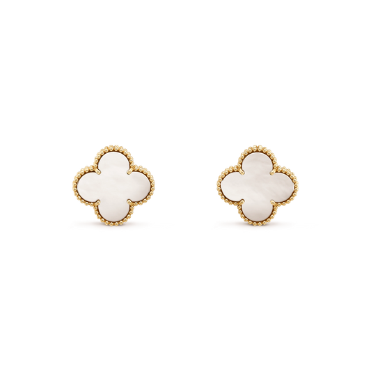 [Plus&Max]CLOVER MINI GOLD EARRINGS