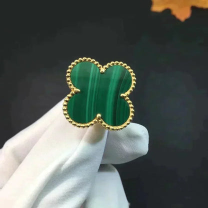 [Plus&Max]CLOVER MALACHITE RING