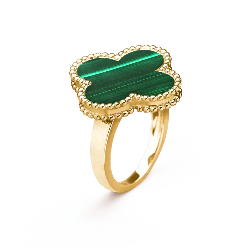 [Plus&Max]CLOVER MALACHITE RING
