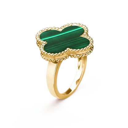 [Plus&Max]CLOVER MALACHITE RING