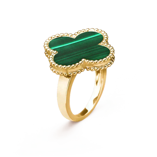 [Plus&Max]CLOVER MALACHITE RING