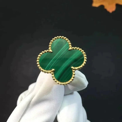 [Plus&Max]CLOVER MALACHITE RING