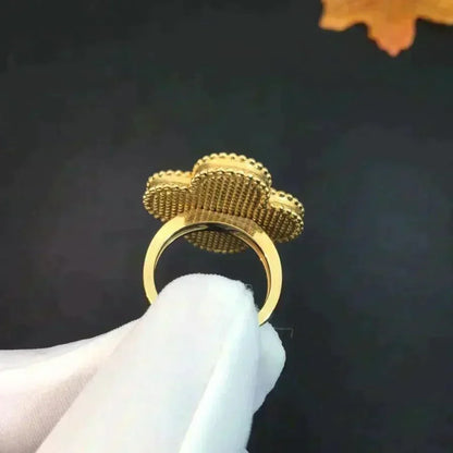 [Plus&Max]CLOVER MALACHITE RING
