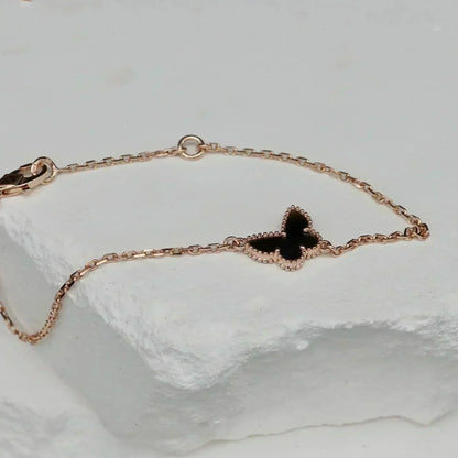 [Plus&Max]BUTTERFLY ONYX  BUTTERFLY BRACELET