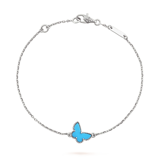 [Plus&Max]BUTTERFLY TURQUOISE BUTTERFLY BRACELET SILVER