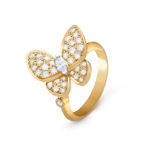 [Plus&Max]BUTTERFLY DIAMOND RING