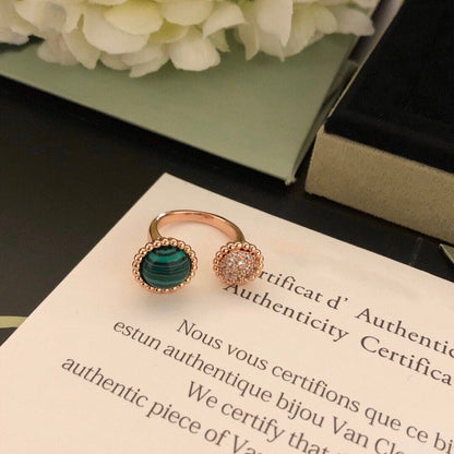 [Plus&Max]PERLEE COULEURS DIAMOND ROSE GOLD BETWEEN THE FINGER RING