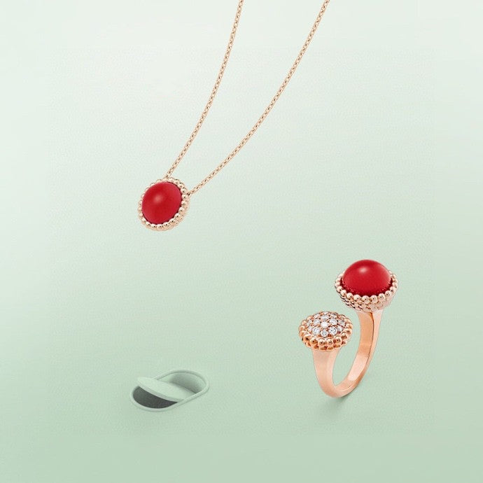 [Plus&Max]PERLEE COULEURS DIAMOND ROSE GOLD BETWEEN THE FINGER RING